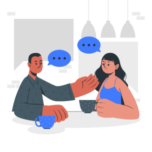 #08 Conversation-cuate-MLM-Illustrations par Freepik Storyset
